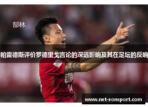 帕雷德斯评价罗德里戈言论的深远影响及其在足坛的反响